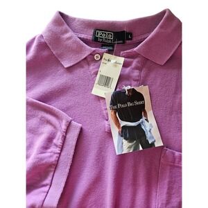 Polo Ralph Lauren The Big Shirt Polo Shirt NEW Short Sleeve Purple L Y2K Vintage